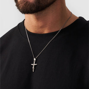 Crucifix | SIlver Cross And Chain | CRAFTD London