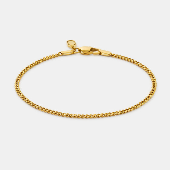Cuban Bracelet (Gold) 2mm