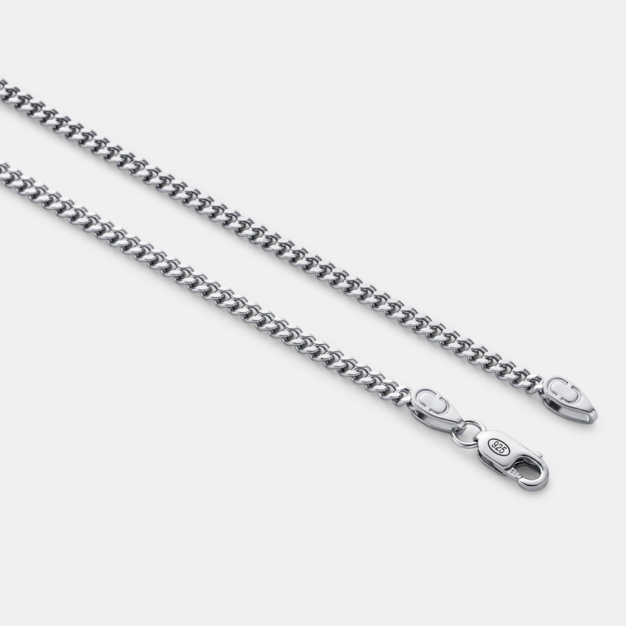 Cuban (Sterling Silver) 2mm