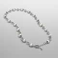 Filigree Real Pearl Necklace (Silver)