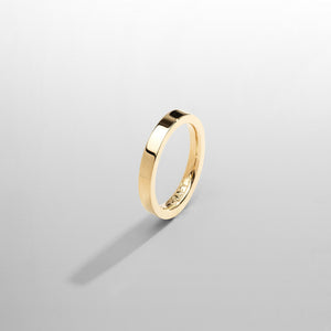 Anillo de banda plana (oro) 3 mm