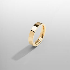 Anillo de banda plana (oro) 5 mm