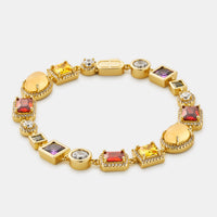 Pulsera de piedras preciosas (oro)