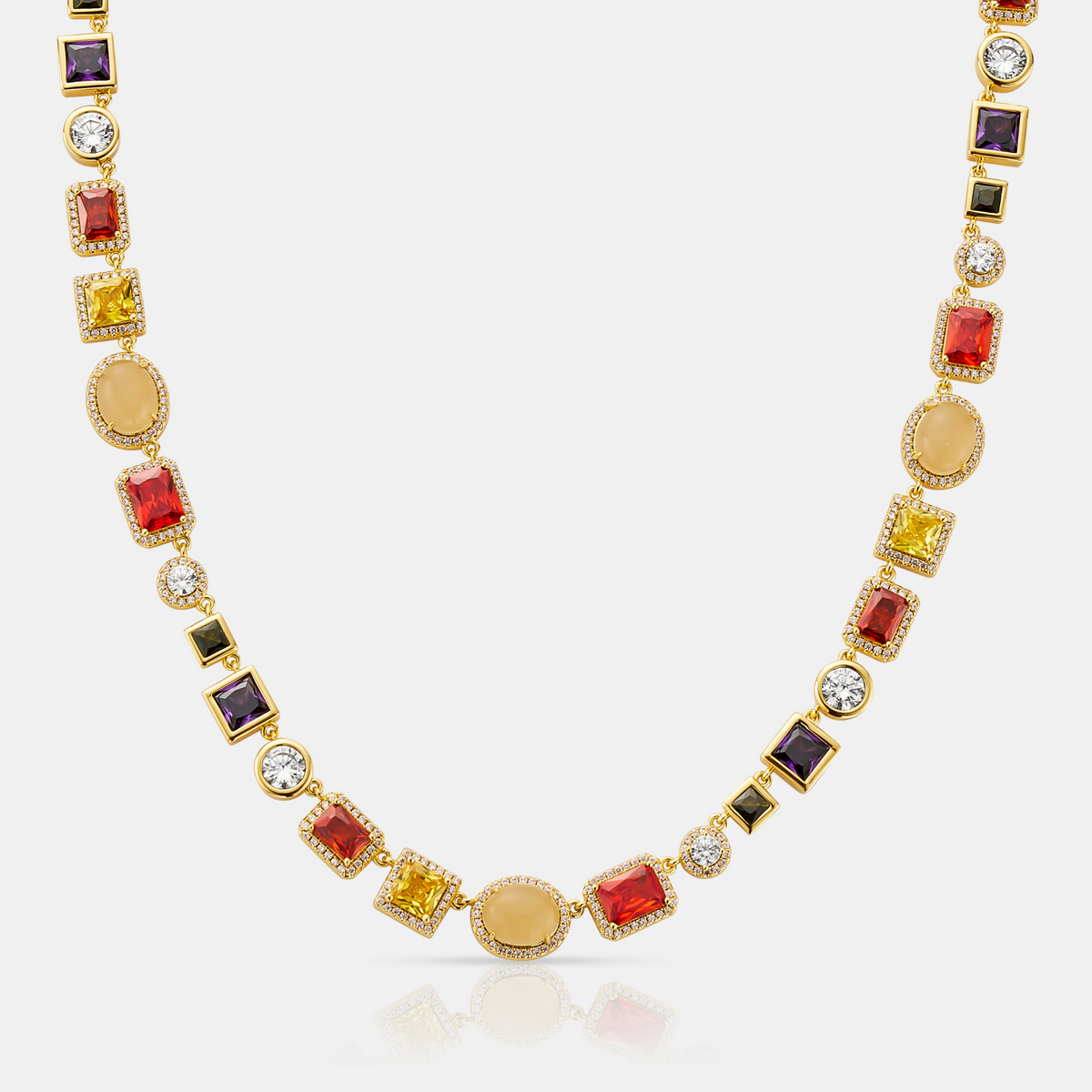 Gemstone Necklace (Gold) Gemstone Necklace (Gold)