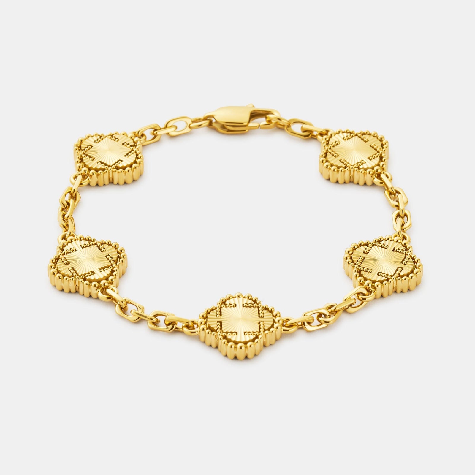 Clover Bracelet (Gold) — free download