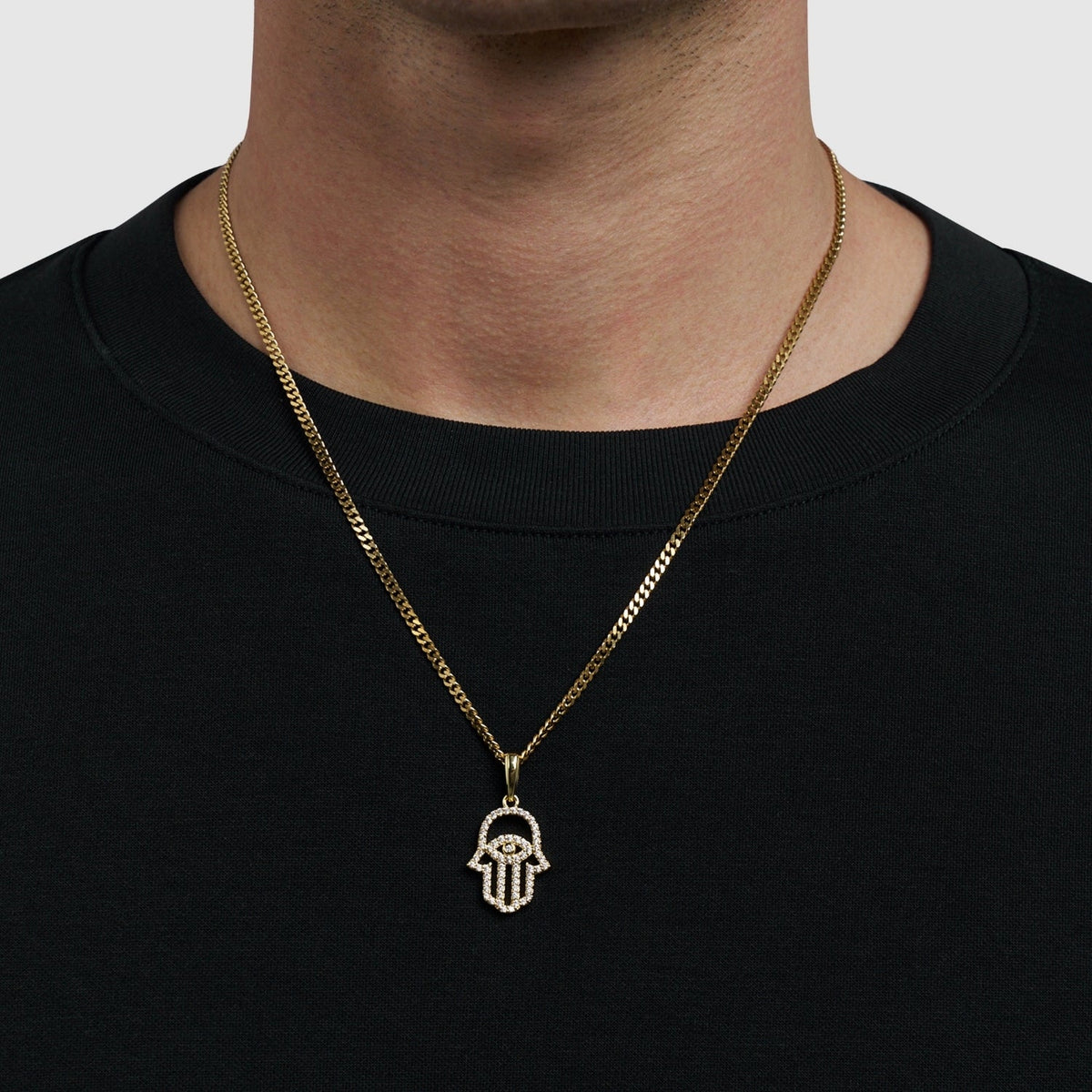Iced Hamsa (Gold)
