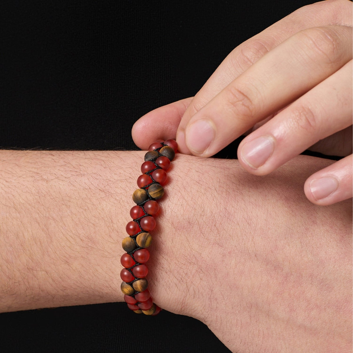 Jasper Stack Bead Bracelet