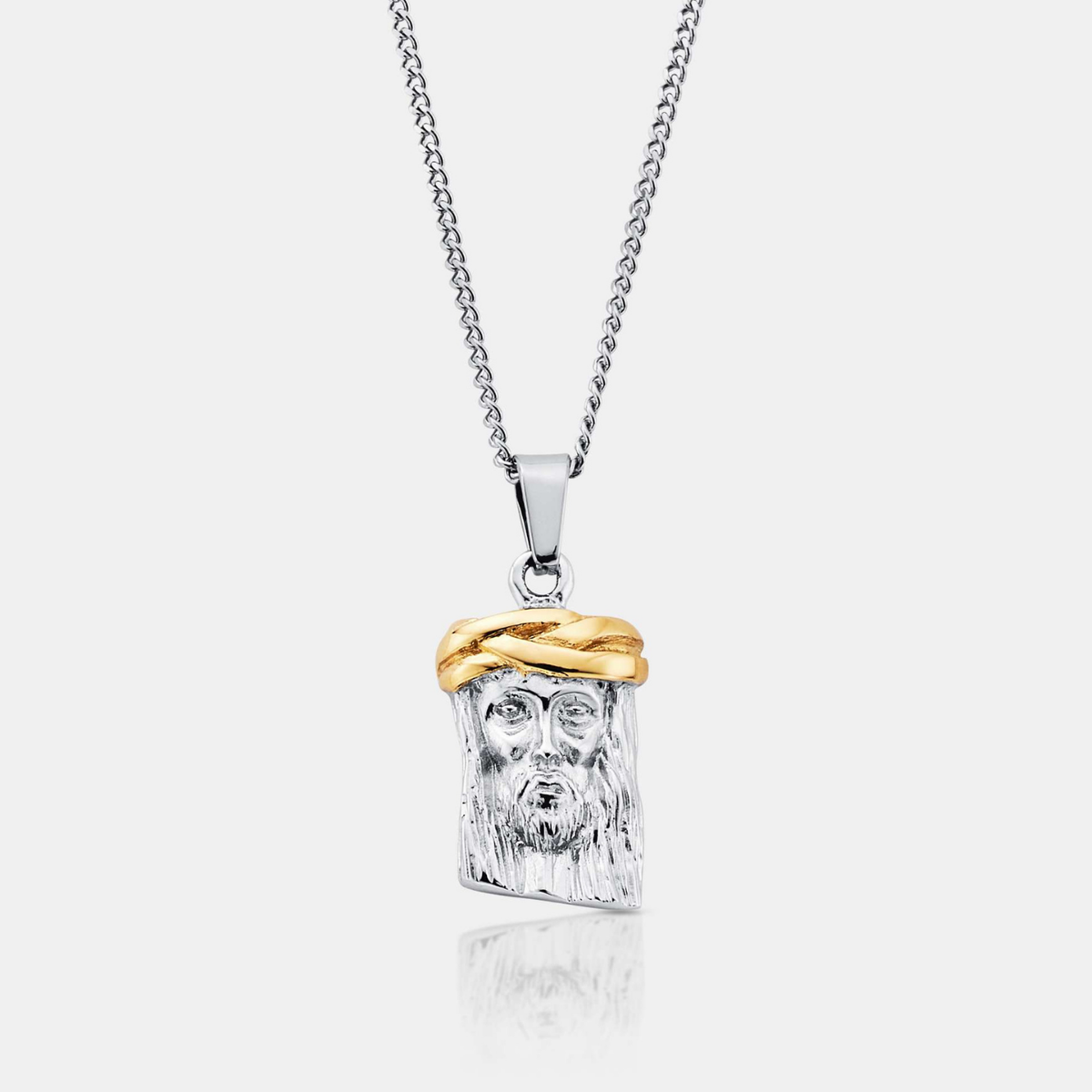 Jesus Pendant Silver CRAFTD London