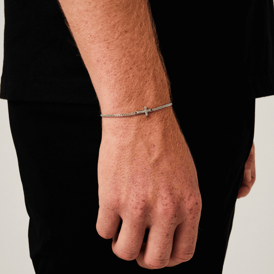 Cross Bracelet (Silver)
