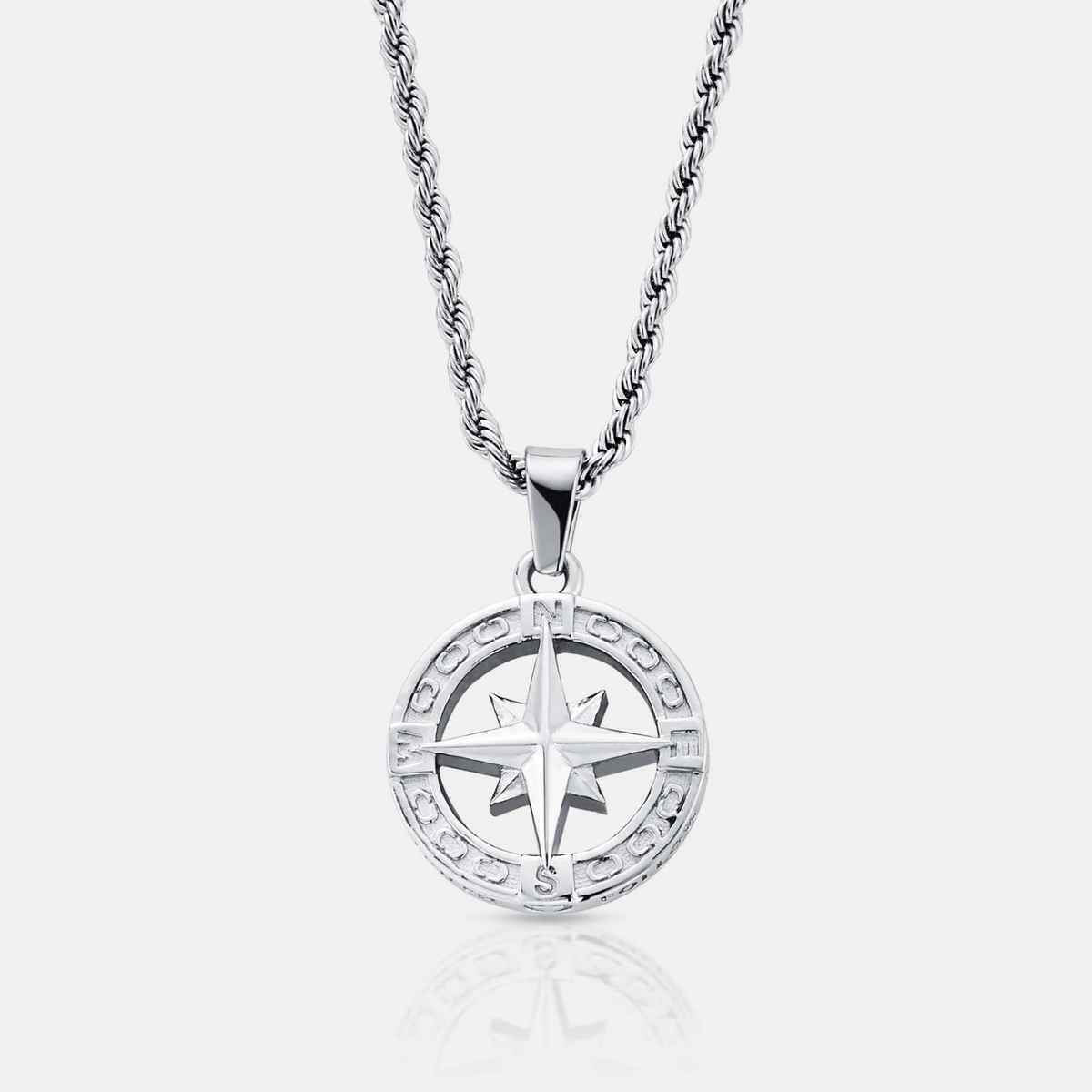 Silver North Star Pendant with Chain | CRAFTD London Silver North Star Pendant with Chain | CRAFTD London