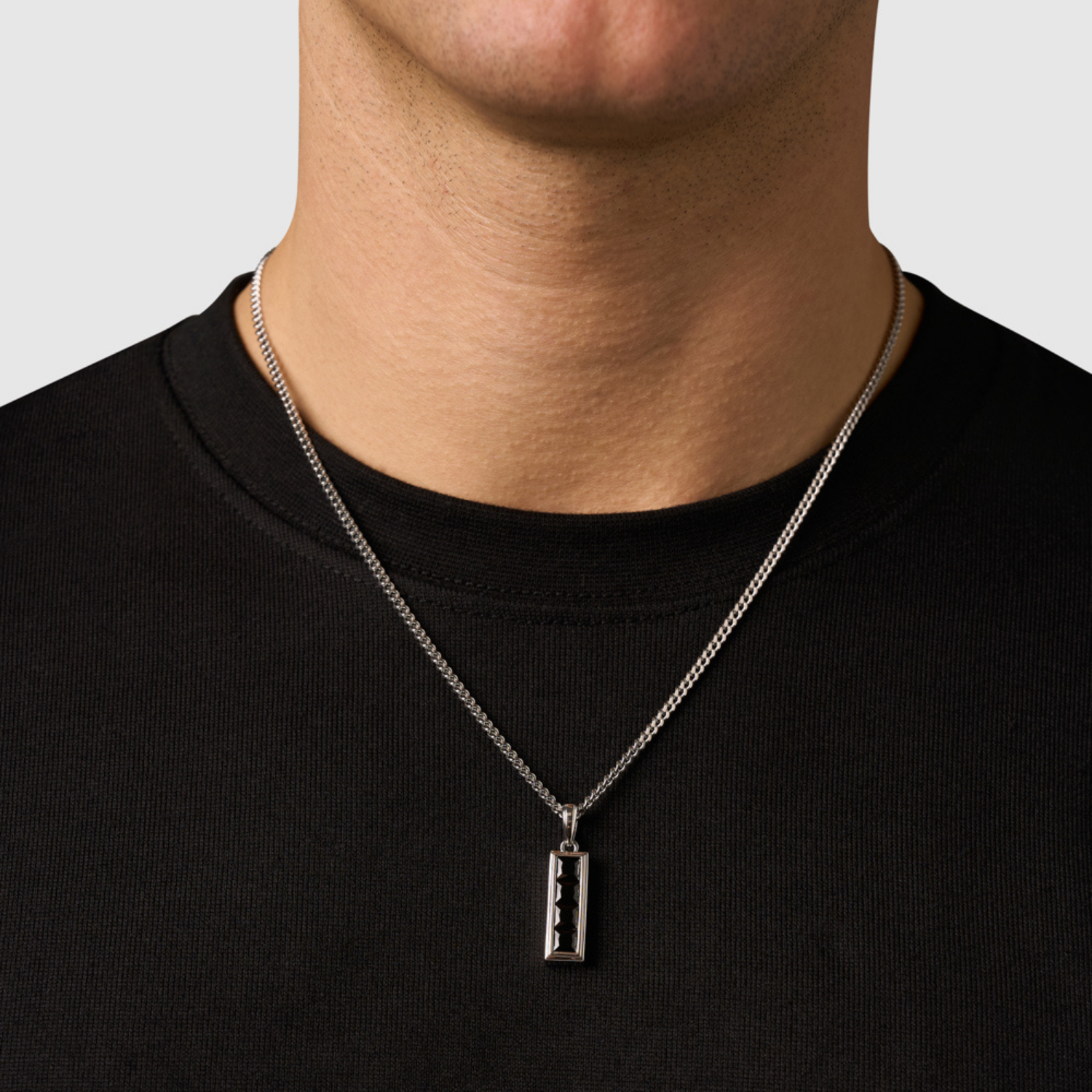 Onyx Stone Totem (Silver)