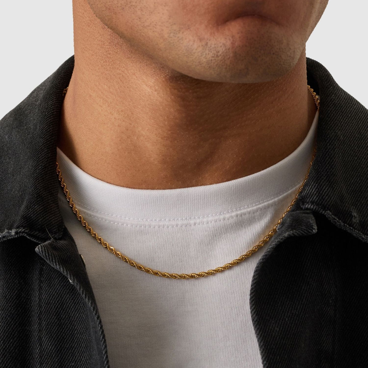 3m Rope Chain 3MM Rope Chain | Gold | CRAFTD London