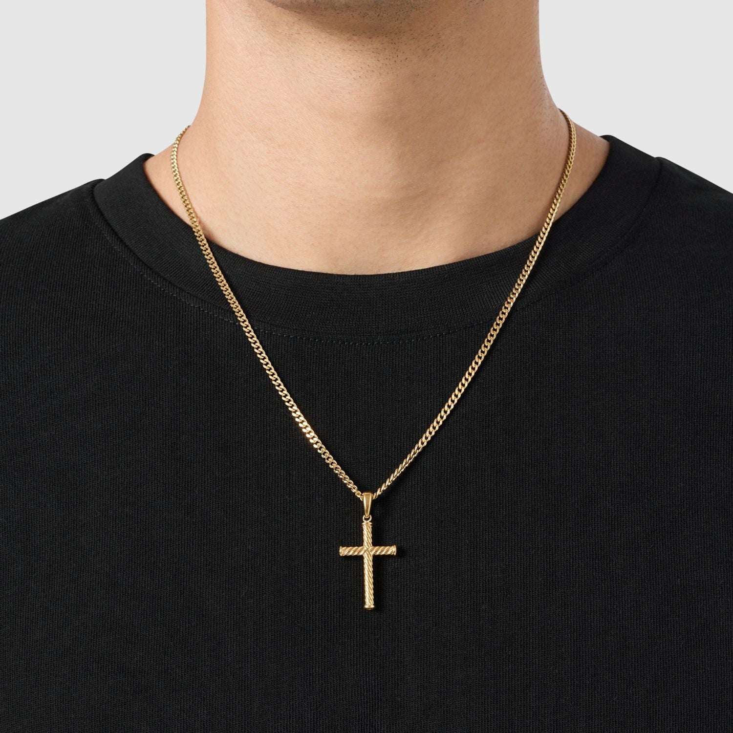 Rope Cross (Gold)