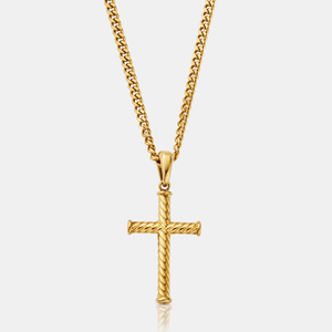 Rope Cross (Gold)