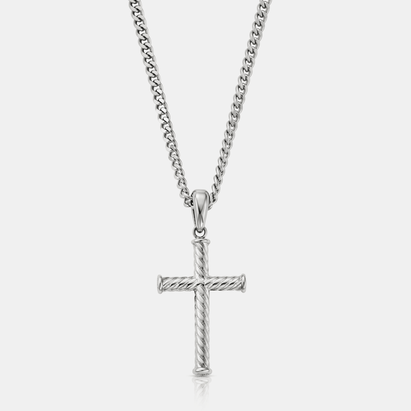 Rope Cross (Silver)