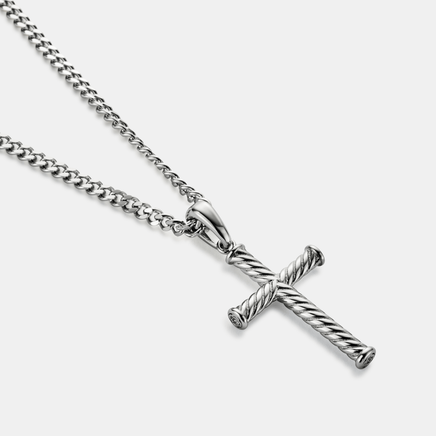 Rope Cross (Silver)