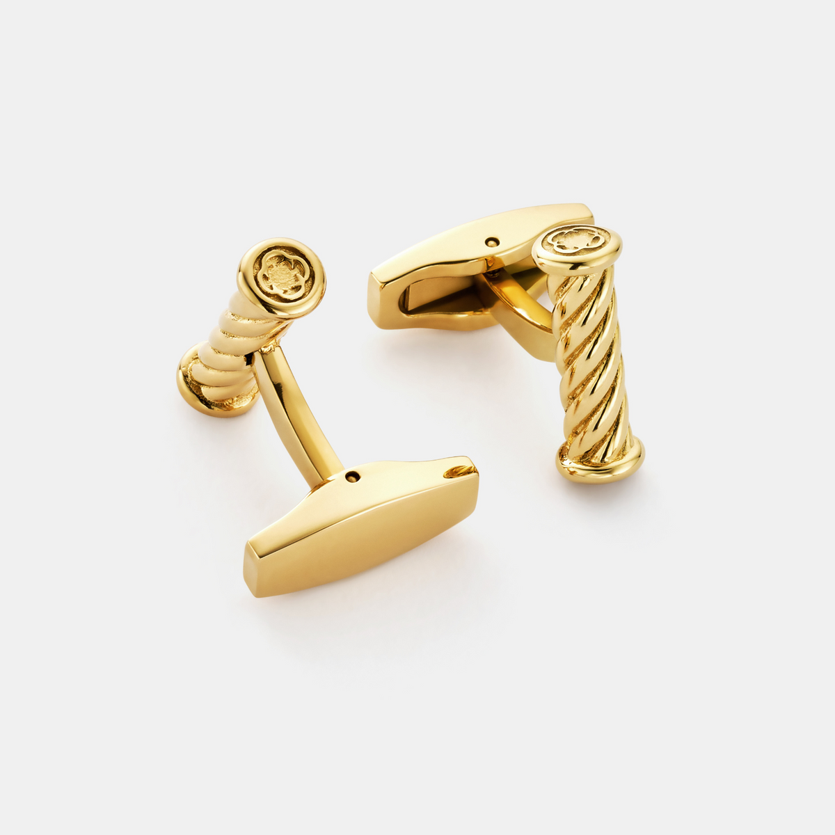 Rope Cuff Links (Gold)