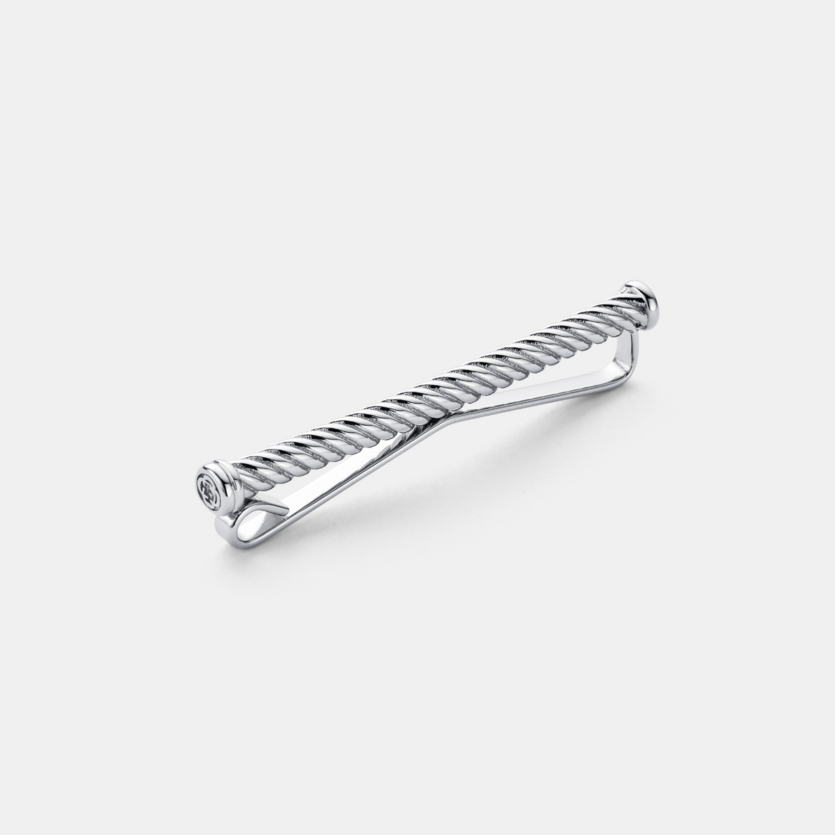 Rope Tie Clip (Silver)