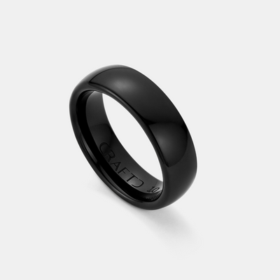 Rounded Ring (Black) 7mm