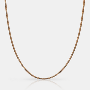 Cadena de serpiente (oro rosa) 2 mm