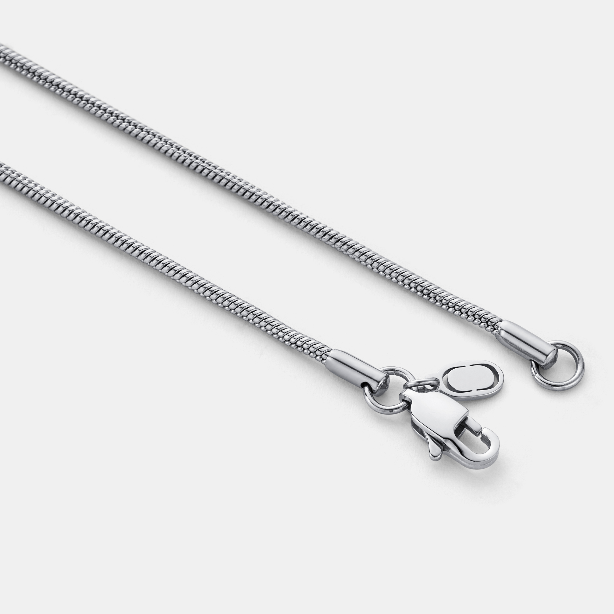 Cadena de serpiente (plata) 2 mm