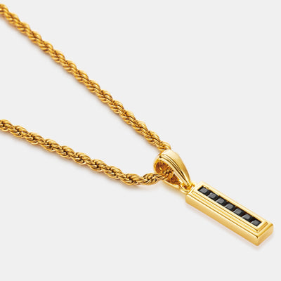 Mini Onyx Stone Totem (Gold)