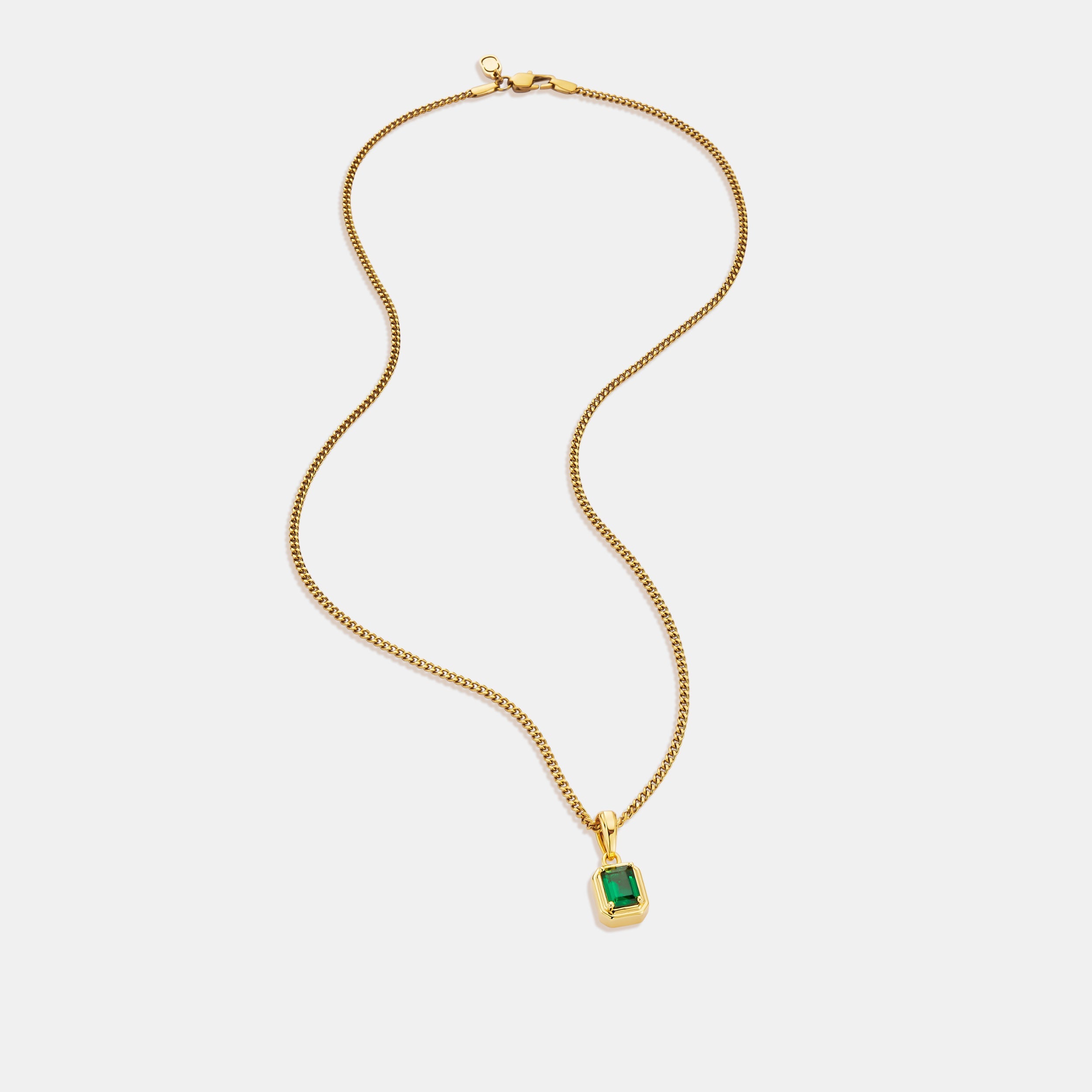 Emerald Stone Rectangle (Gold)
