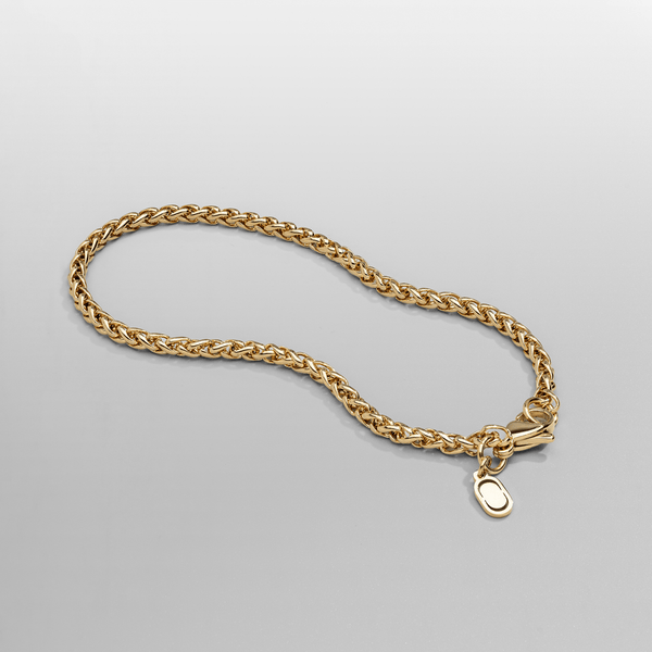 Pulsera de trigo (oro) 3 mm