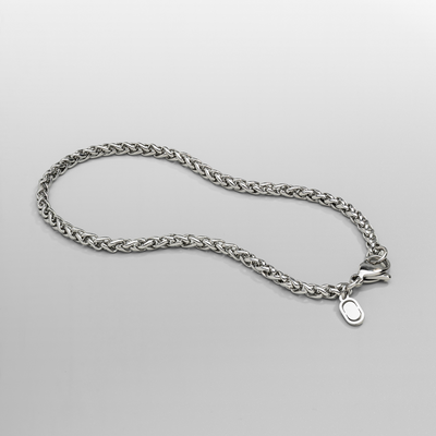 Wheat Bracelet (Silver) 5mm