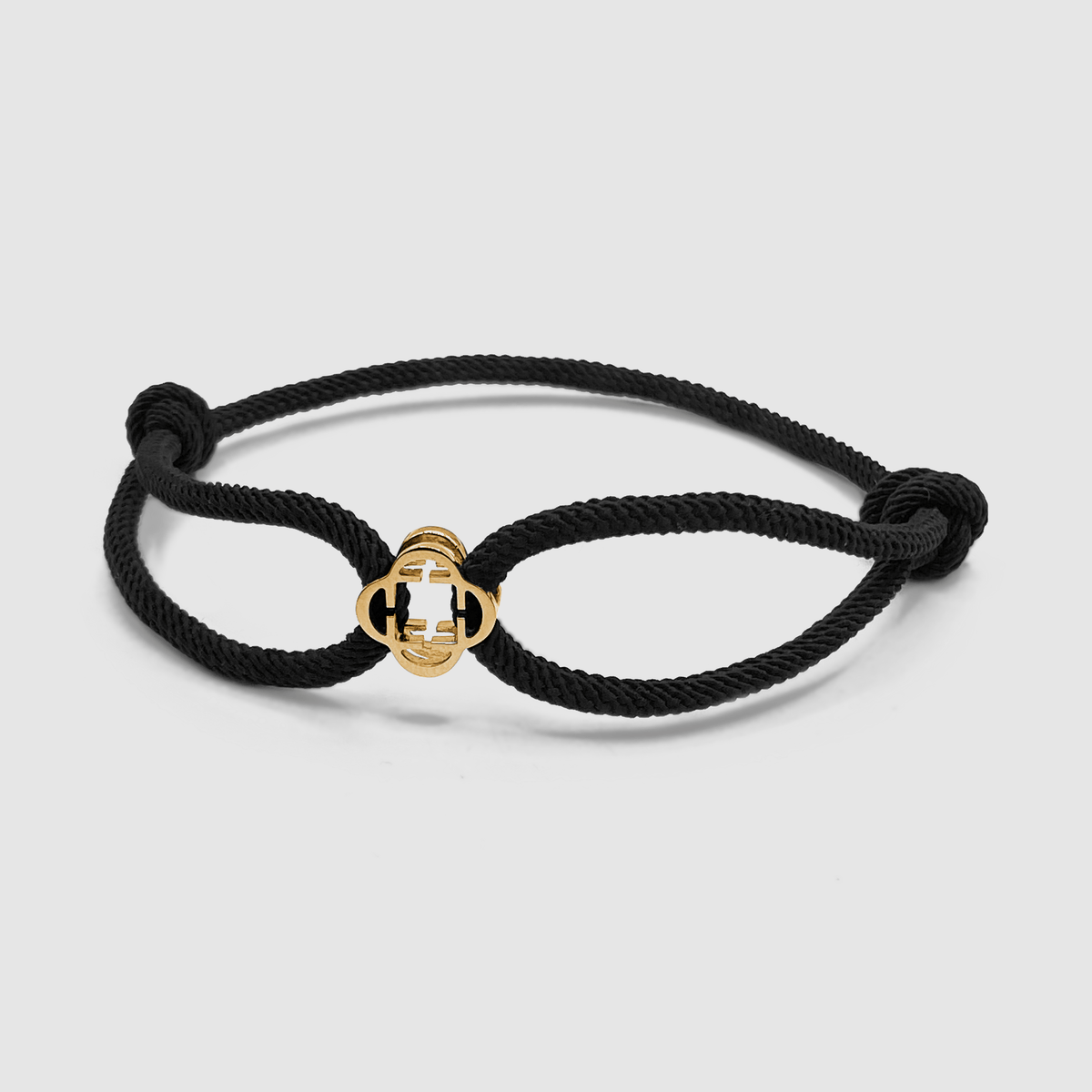 再入荷◆CRAFTD London◆Black Cord Bracelet Black Cord String Bracelet for Men (Gold)