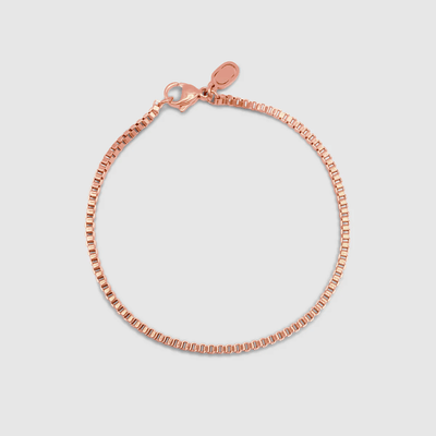 Box Bracelet (Rose Gold) 2mm