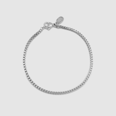 Box Bracelet (Silver) 2mm