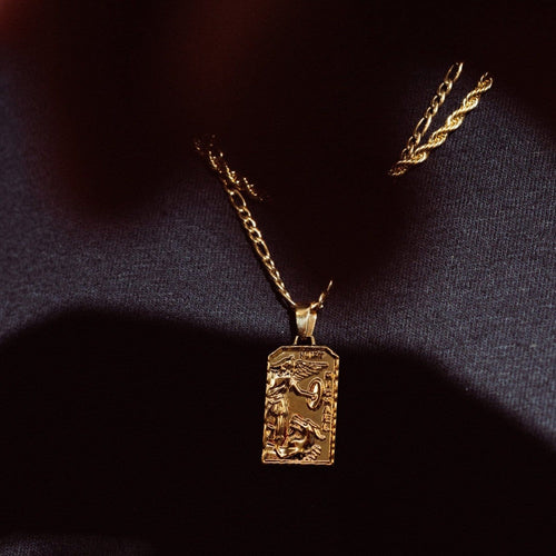 St Michael Necklace | St Michael Pendant Gold | CRAFTD London