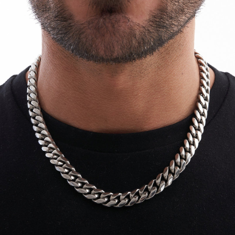 Cuban Link 12MM Chain | Silver | CRAFTD London