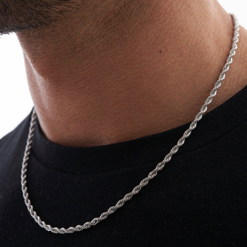 3MM Rope Chain | Silver CRAFTD London