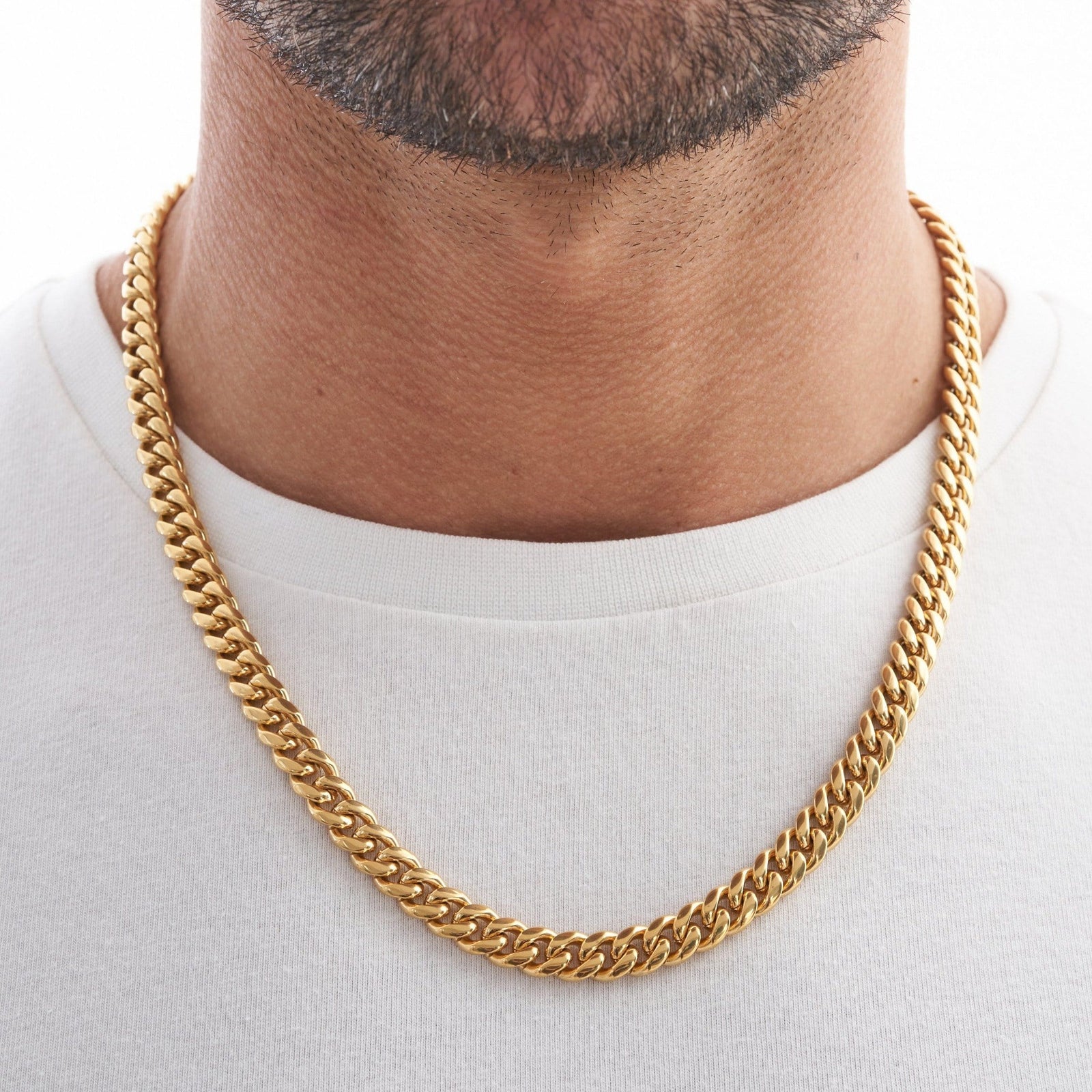 8MM Gold Cuban Link Chain CRAFTD London