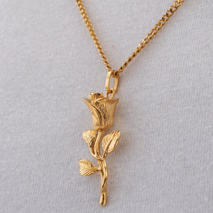 Gold Rose Necklace | CRAFTD London