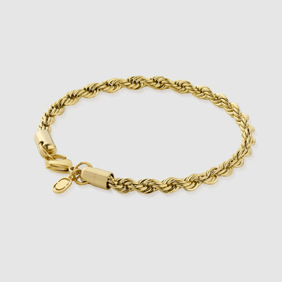 Pulsera de cuerda (oro) 5 mm