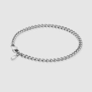 Pulsera Cubana (Plata) 4mm