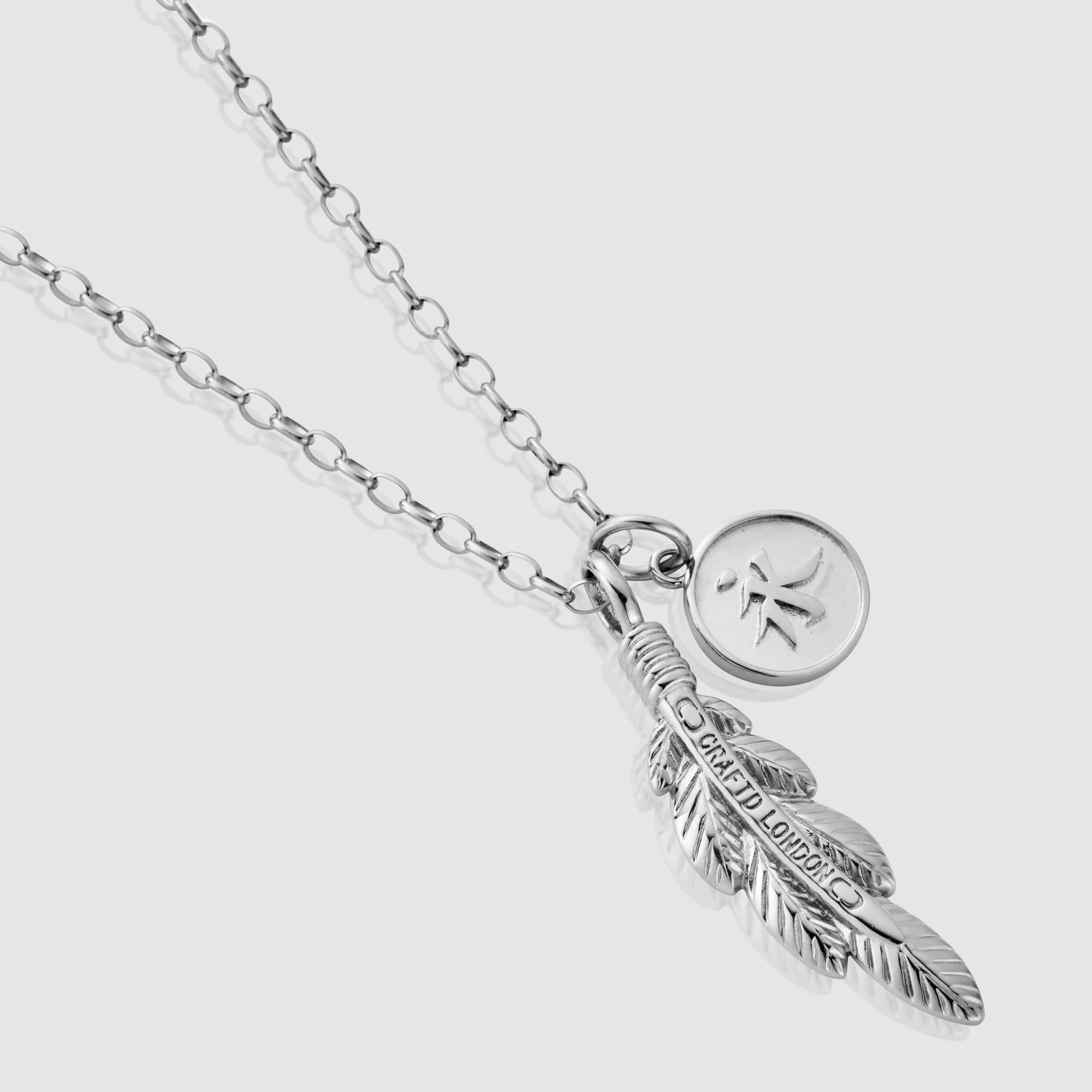 Pluma para siempre (plata) 