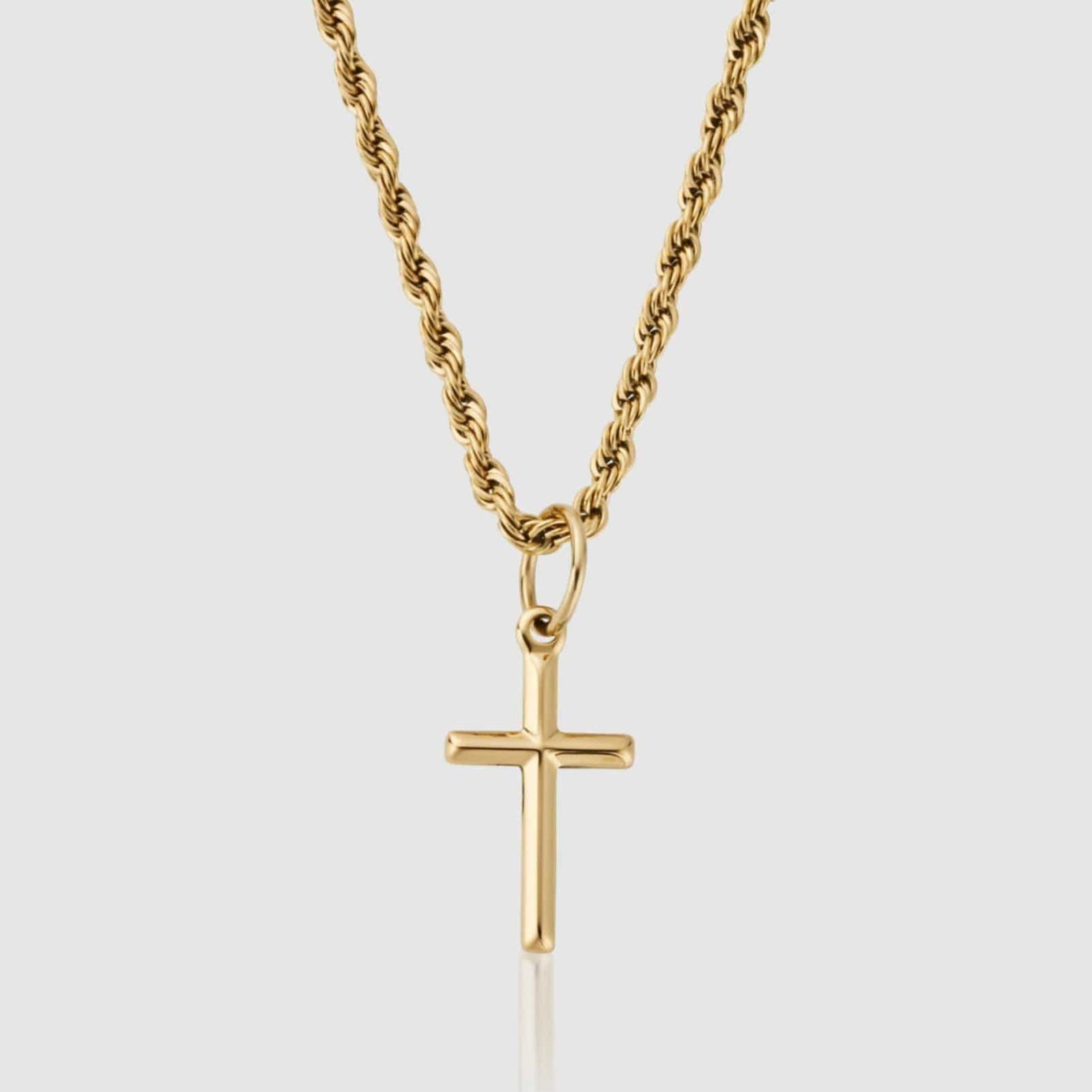 Mens Gold Cross Necklace CRAFTD London