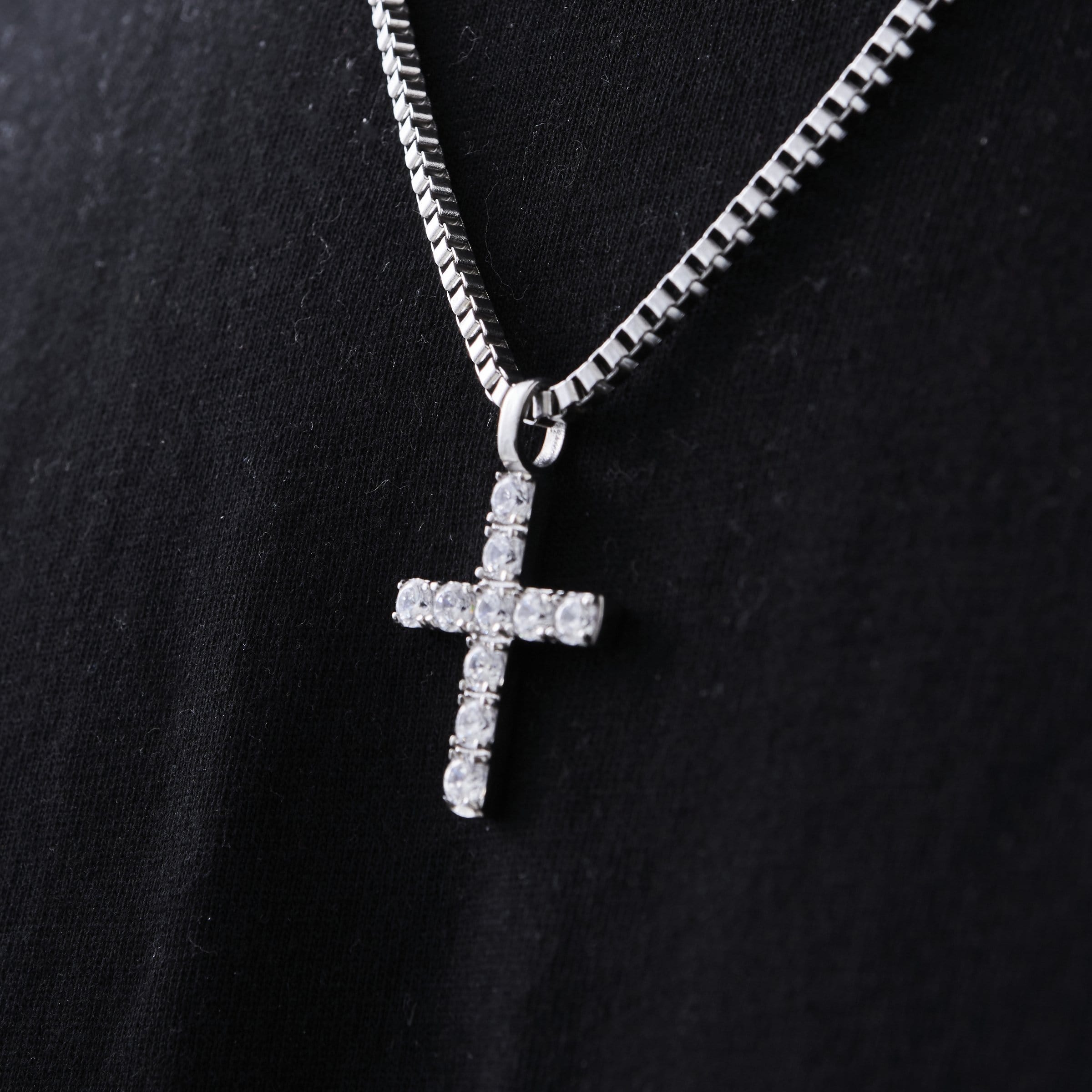 Iced Cross (Silver)