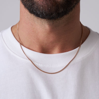 Cuban (Rose Gold) 2mm