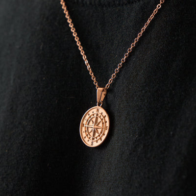 Compass Pendant (Rose Gold)