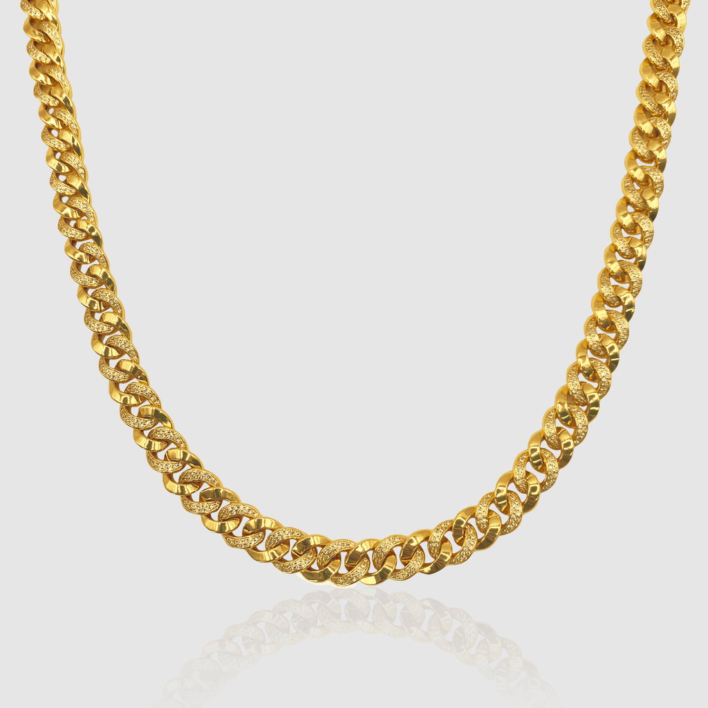 CRAFTD London ネックレス BAGUETTE LINK ICED NECKLACE 50cm Stylish Men's Iced Out Hiphop Cuban Link Chain Baguette