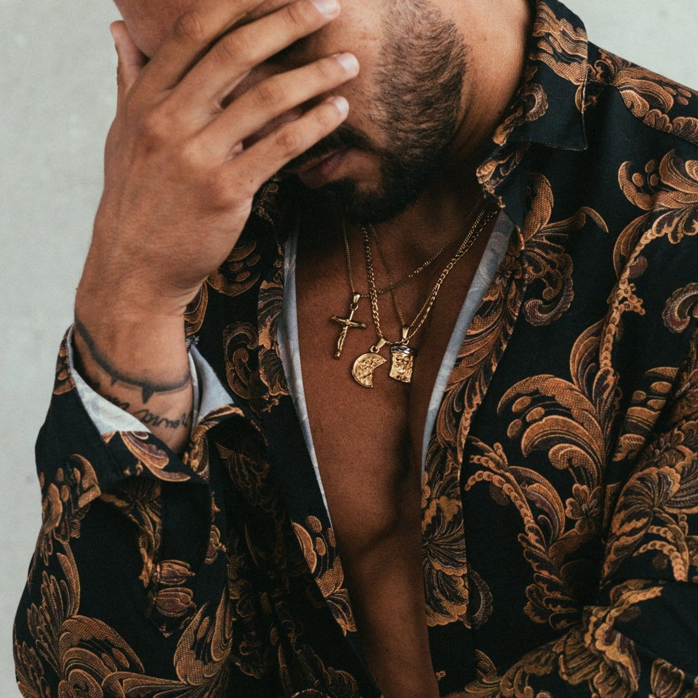 Jesus Piece Gold Pendant Craftd Christ CRAFTD London