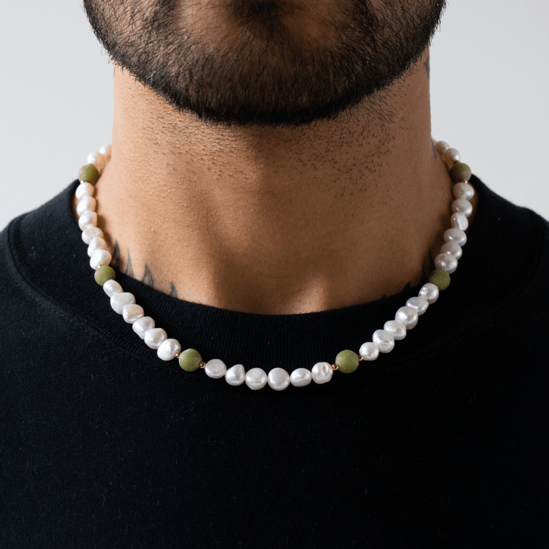 Forest Green - Real Pearl Necklace