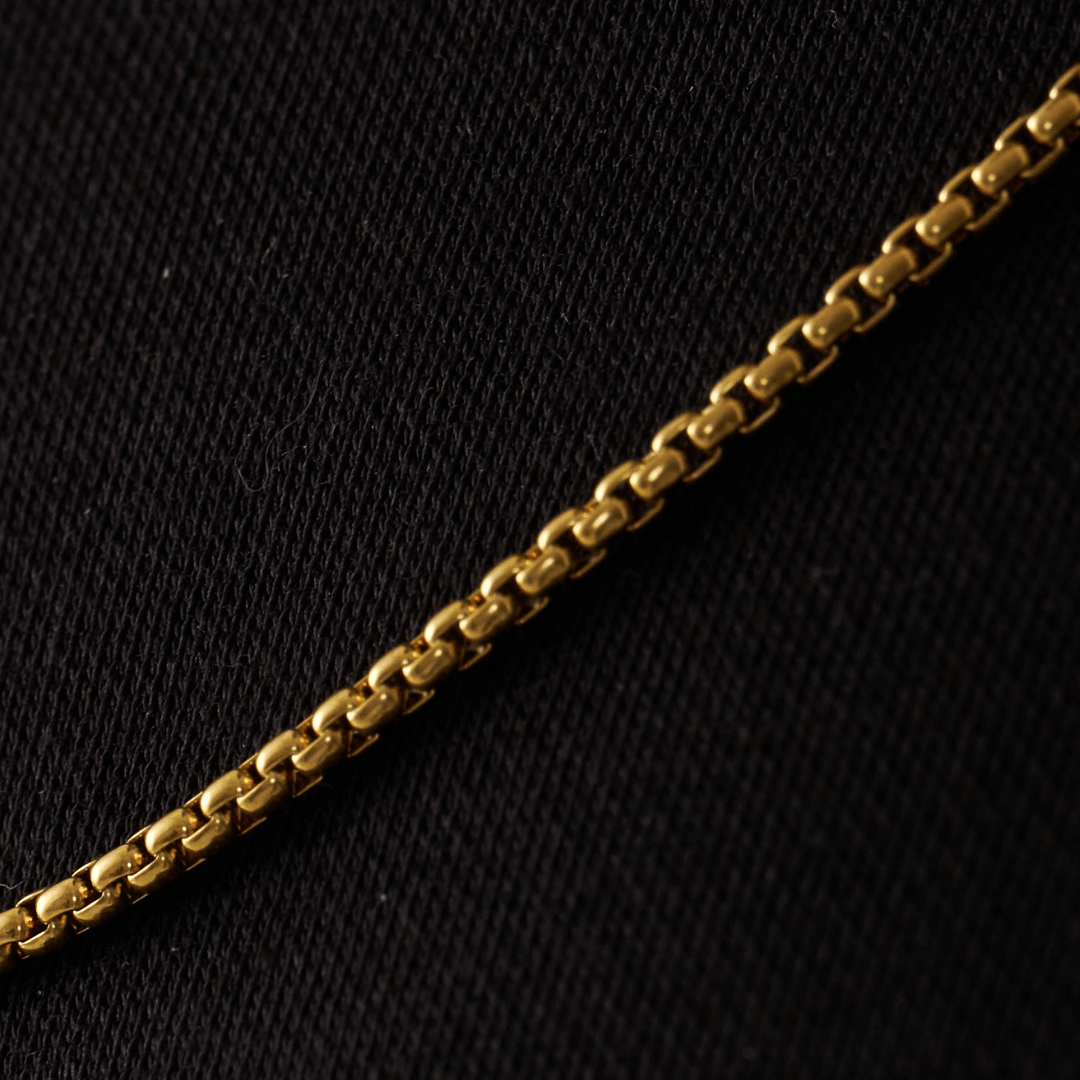 Round Box Chain (Gold) 2mm