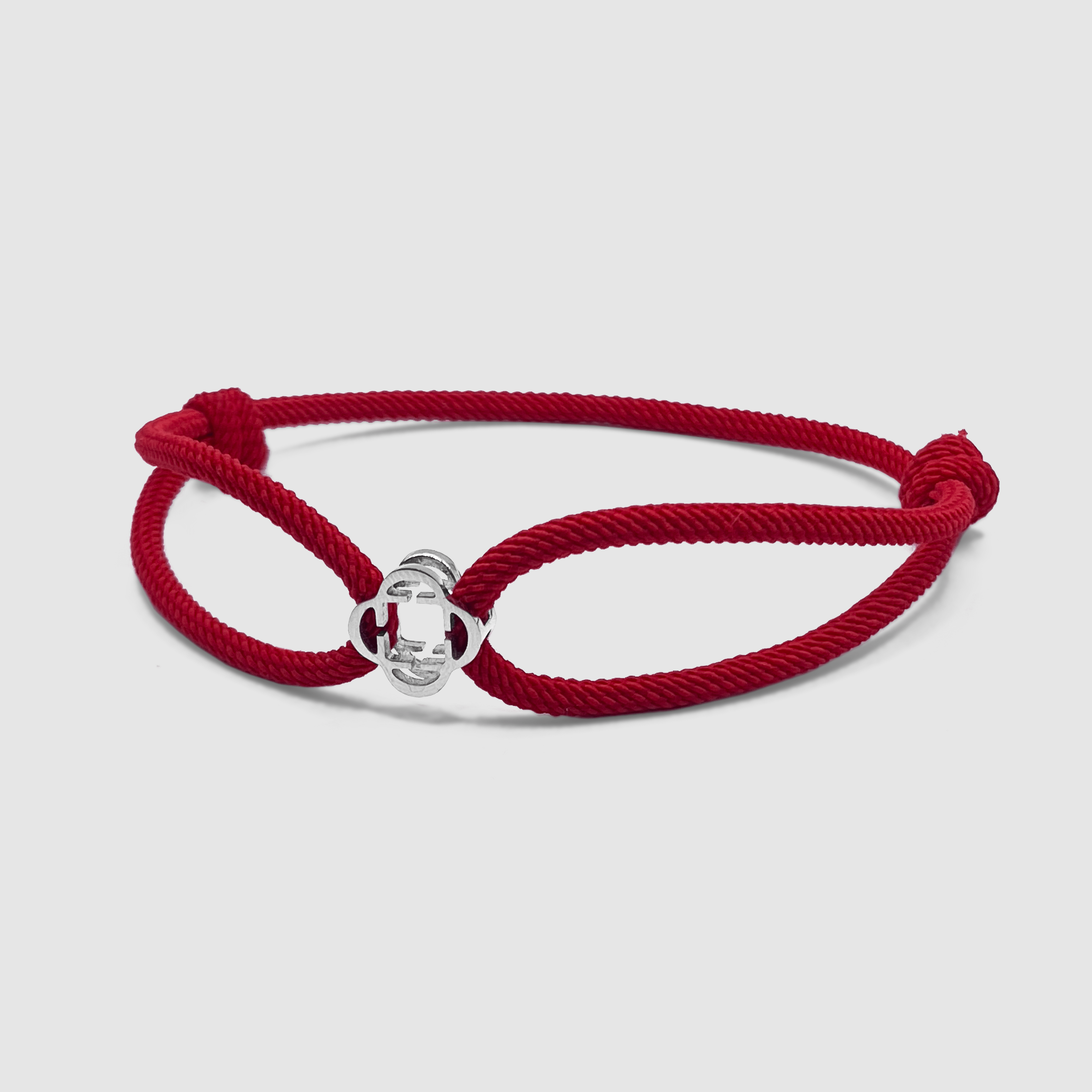 Red Cord Bracelet (Silver)