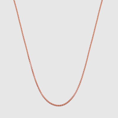 Round Box Chain (Rose Gold) 2mm